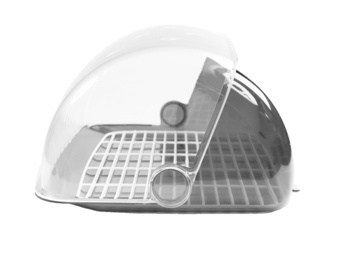 Хлебница Санти, белый мрамор, пластик