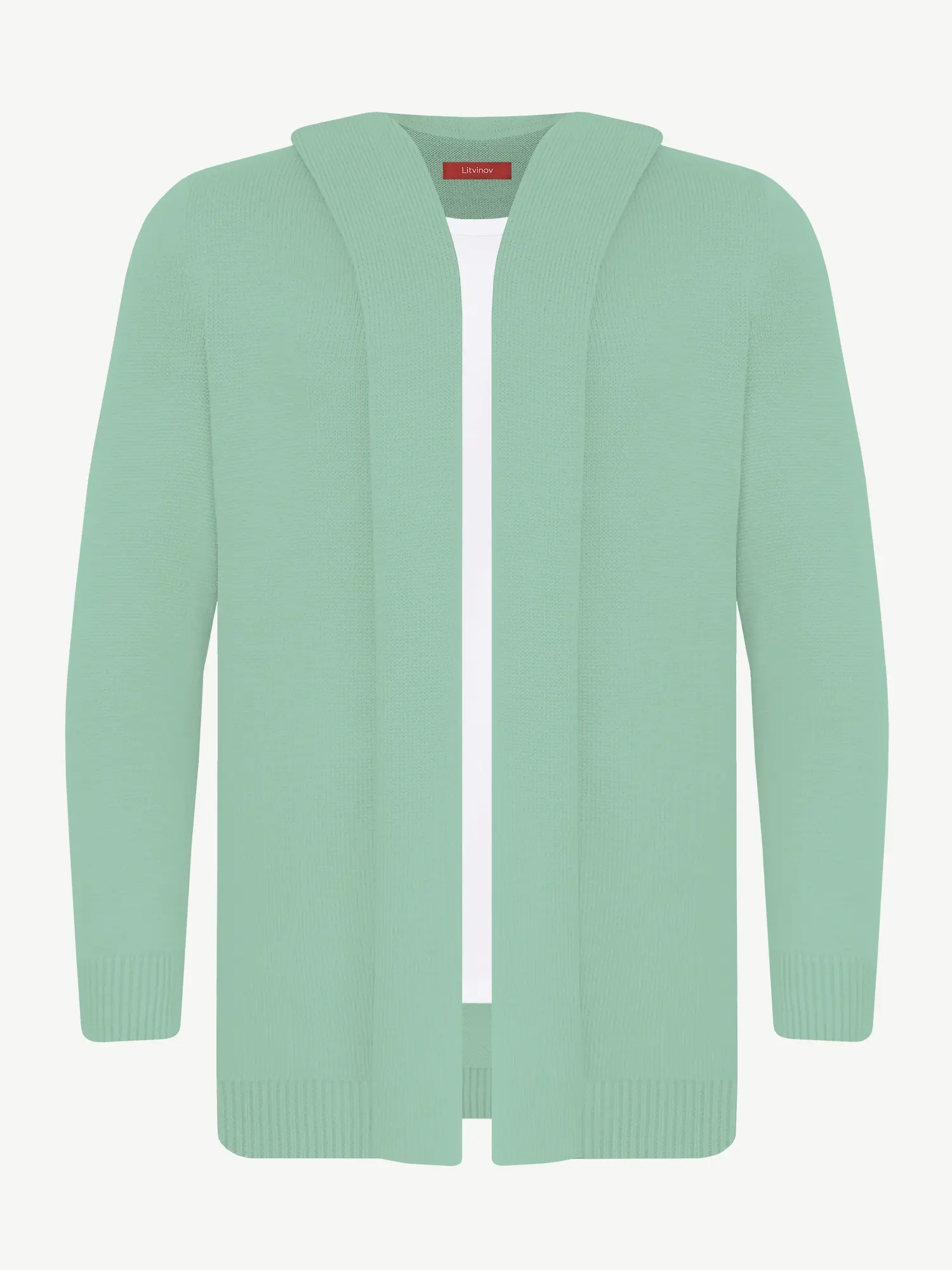 Кардиган с капюшоном из шелка