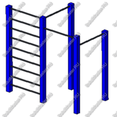 ТУРНИК ТРОЙНОЙ СО ШВЕДСКОЙ СТЕНКОЙ