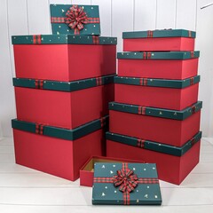 
          Коробка 53 х 43 х 26 см Набор 8 шт "Новогодний" (Красный)
