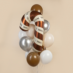 К Фигура, Леденец трость, Шоколадный/Кремовый, 42''/107 см, 1 шт.