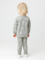 брюки  для девочки  КР 400845/лесной туман,обитатели леса к579