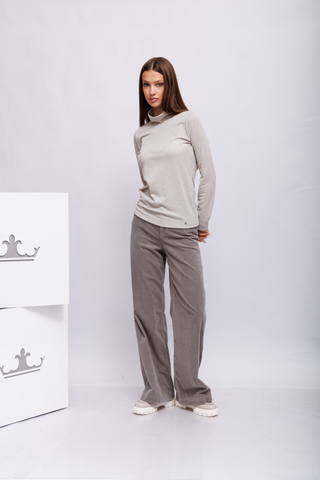 Marc Cain Брюки - слаксы из эластичного вельвета