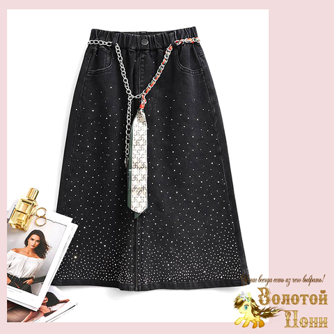 Юбка джинсовая подрост (9-15) 260106-L1160