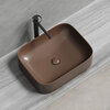 Ceramica Nova Element CN6052MDB Умывальник чаша накладная прямоугольная, 50.5x38, цвет: темно-коричневый матовый