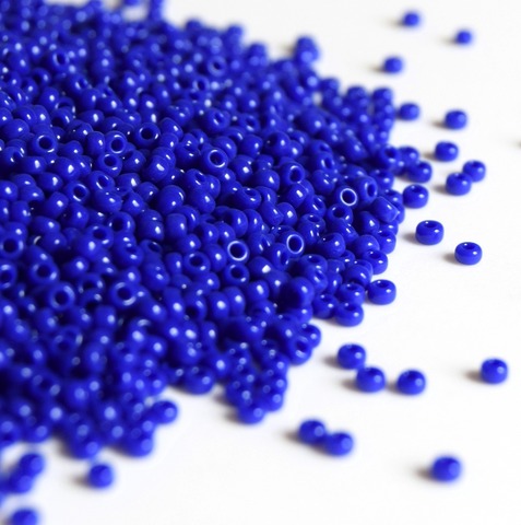 RR-0414 Бисер круглый Миюки 11/0 Кобальт непрозрачный /Miyuki round 11/0 Opaque cobalt