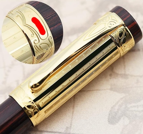 Ручка перьевая Aurora Umberto Nobile LE Dark-Brown & Vermeil Gold, F (AU-950F)