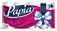 Papia туалетная бумага 3сл 8шт