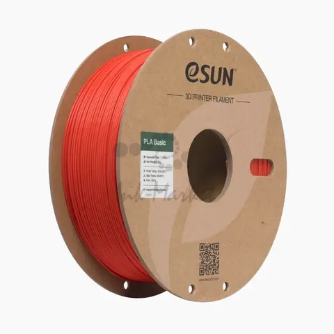 Пластик ESUN PLA-Basic 1.75 мм, 1 кг, красный (PLA-Basic175R1P1)