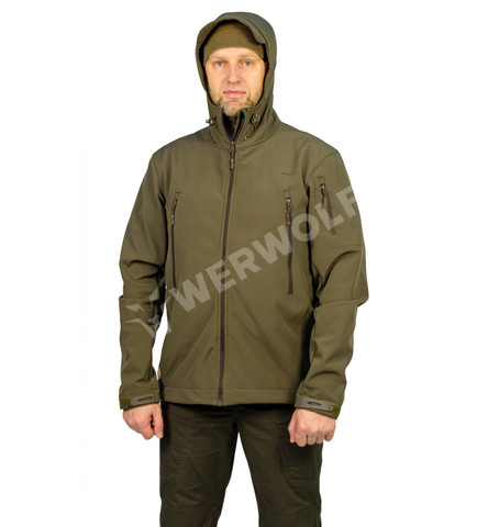 Куртка тактическая Рейнджер Ткань софт-шелл SoftShell на флисе олива 756-002