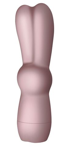 Грязно-розовый вибростимулятор в форме зайчика Bunnie Boo - Sugar Boo 10LTCHBBOO
