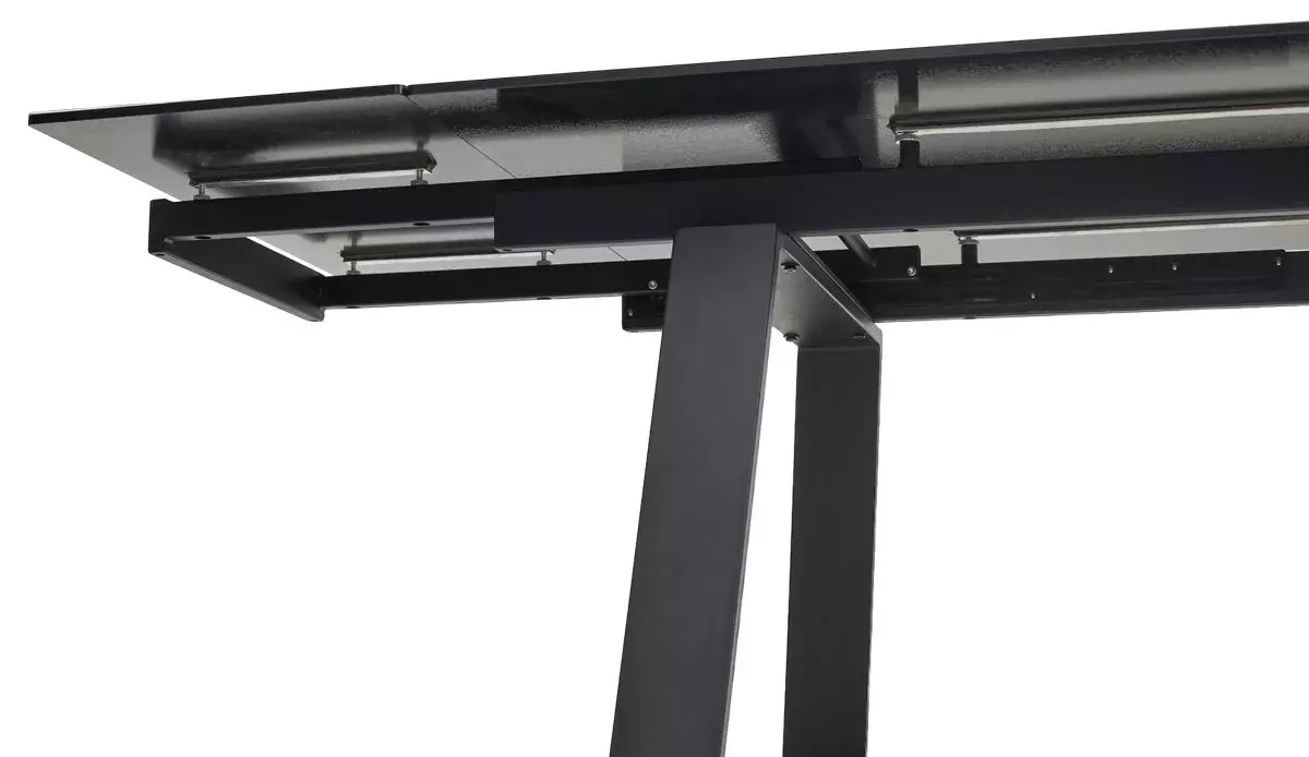 Стол VASTO 200 MARBLES KL-99 Белый мрамор матовый, итальянская керамика/ черный каркас, DISAUR