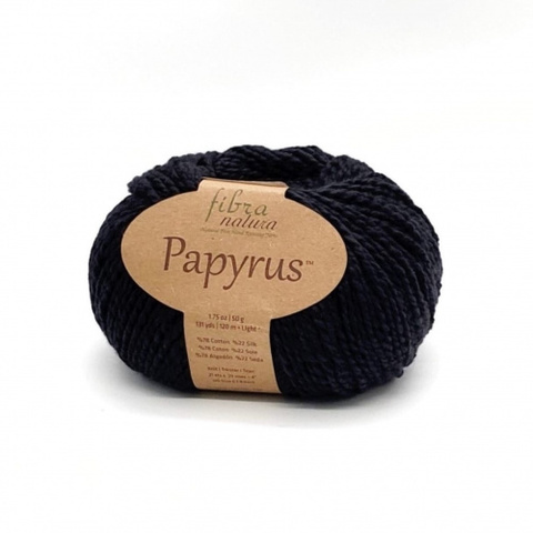 Пряжа Fibra Natura Papyrus 229-26 черный