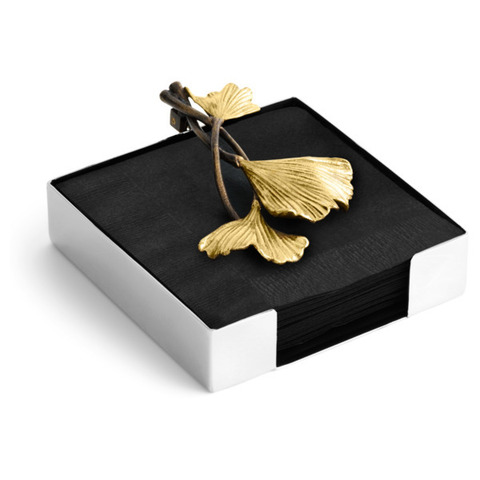 Подставка для салфеток 13.5см Michael Aram Листья гинкго