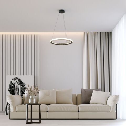 Подвесная светодиодная люстра Eurosvet Parafe 40024/1 LED серый