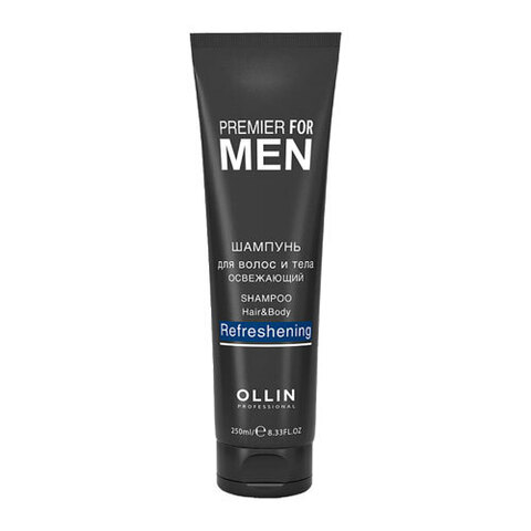 OLLIN Premier For Men Hair&Body Refreshening Shampoo - Шампунь для волос и тела освежающий