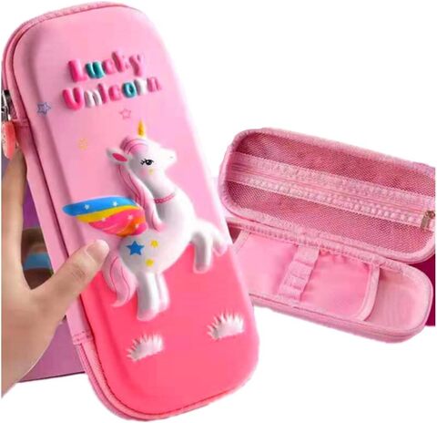 Penal \ Пенал \ Pencil bag Luckly Unicorn pink