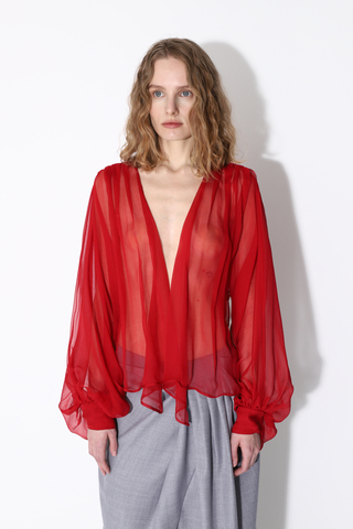 Блуза из натурального шелка