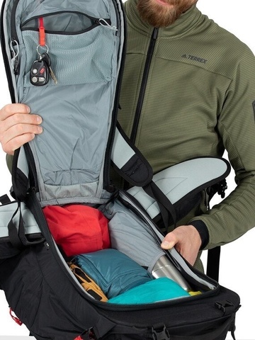 Картинка рюкзак горнолыжный Osprey kamber 30 Alpine blue - 6