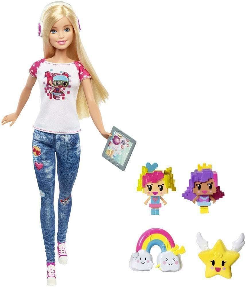 Где найти новые игрушки. Куклы Барби виртуальный мир. Кукла-геймер Barbie виртуальный мир, 29 см, dtv96. Кукла Барби виртуальный мир игрушка. Кукла Барби геймер.