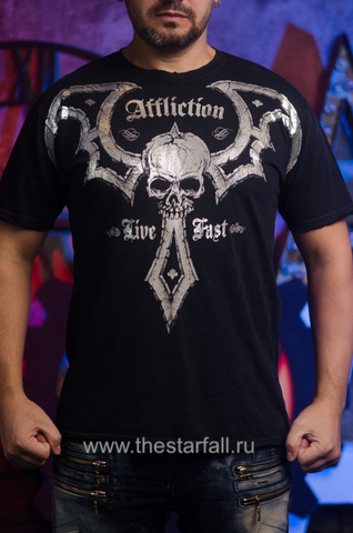 Affliction | Футболка мужская Death Blade Tee A734 перед