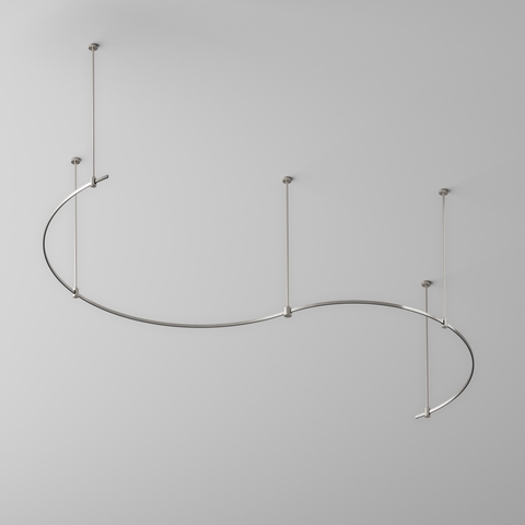 Шинопровод круглый из полукругов 1500мм Maytoni FLARITY TRX154-2SR-D1500-PT