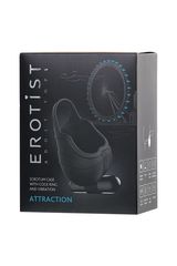 Чехол для мошонки с эрекционным кольцом и вибрацией Attraction Erotist - 