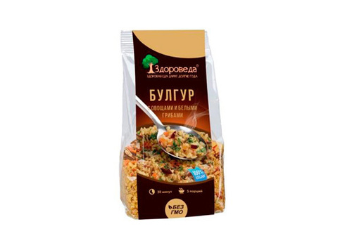 Булгур с белыми грибами и овощами Здороведа, 250г