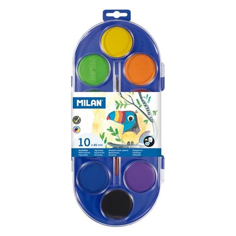 Akvarel boya \ Акварельные краски SET OF 10 WATERCOLOUR TABLETS Ø45mm