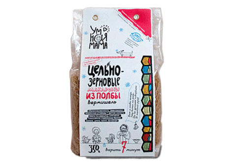 Макароны из полбы "Вермишель" Умная мама, 350г