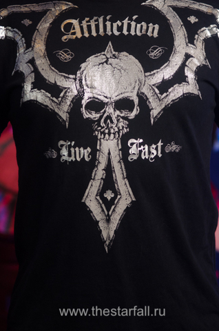 Affliction | Футболка мужская Death Blade Tee A734 принт спереди