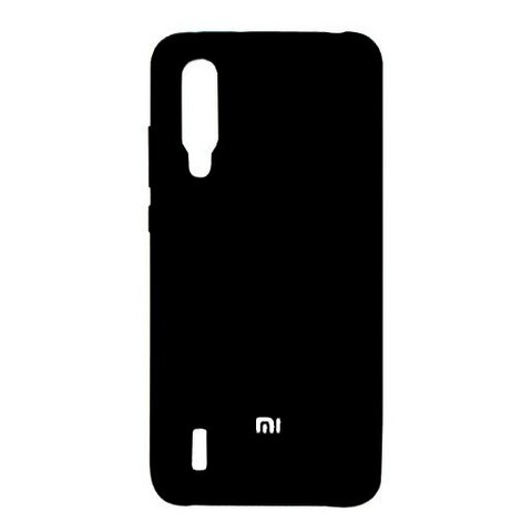 Силиконовый чехол Silicone Cover для Xiaomi Mi CC9 (Черный)
