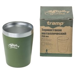 Термостакан Tramp металлический TRC-101, оливковый, 250мл - 2
