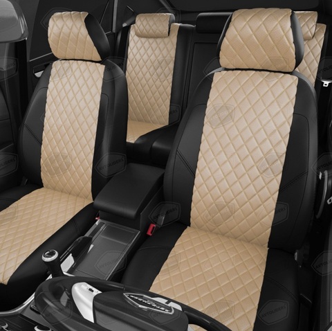 Авточехлы для Chevrolet Epica с 2008-н.в. седан Задняя спинка 40 на 60, сиденье единое, 2-надкрыльника, задний подлокотник (молния), 5-подголовников