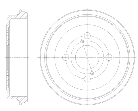 Барабан тормозной G-brake  GD-06418