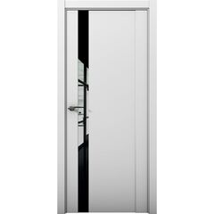 Купить Межкомнатная дверь эмалит Co 7 Кобальт манхэттен стекло чёрный лак