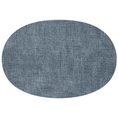 Салфетка подстановочная овальная двухсторонняя fabric, синяя