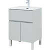 Aquanet 277548 Тумба Алвита new 60 напольная 1 ящ., 2 дв. цв. серый (277548)