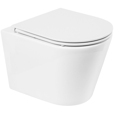 Унитаз безободковый подвесной BelBagno FLAY-R BB053CHR