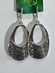 Граттаж (серьги из серебра)