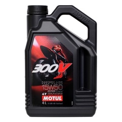 Масло моторное синтетика Motul 300V 4T 15W50 4 литра 104129