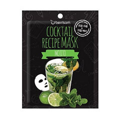 Маска тканевая Berrisom Cocktail Recipe Mask  Mojito 20 гр