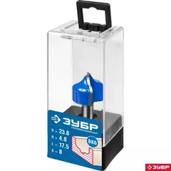 ЗУБР 23.8 x 16 мм, радиус 4.8 мм, фреза пазовая фасонная №2, Профессионал (28741-23.8)