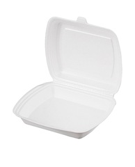 Маленький ланч-бокс LBS (белый) 195*150*70мм. Количество в 1 уп. 100 шт