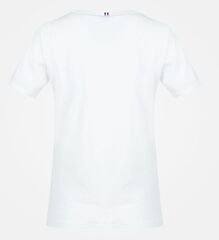 Женская теннисная футболка Le Coq Sportif ESS Tee SS Col V No.1 W - new optical white