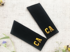 Погоны "СА", замшевые, р. 16х6 см.