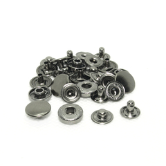 Кнопка Альфа латунь (нержав.) d 12,5 мм, чёрный никель