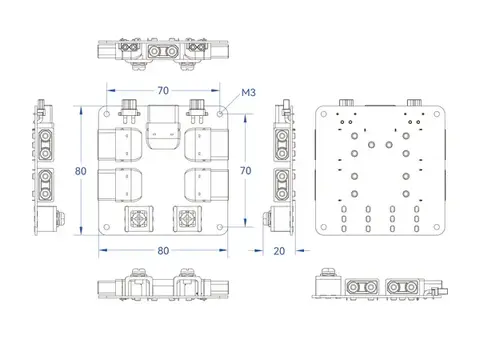 Плата распределения питания Holybro 300A - Side Entry (PDB)