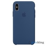 Silicone Case iPhone X/XS Blue Cobalt «Синий кобальт»