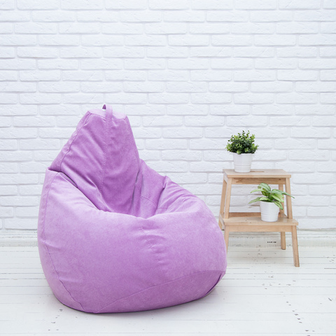 Груша M микровельвет (сиреневая)